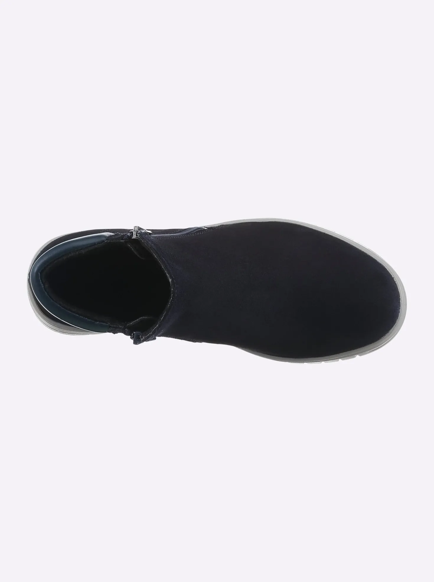 Stiefelette mit Veloursleder