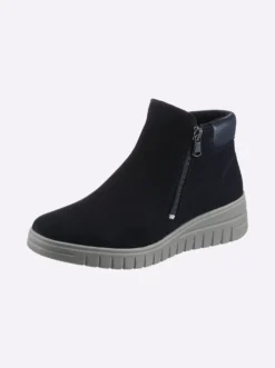 Stiefelette mit Veloursleder