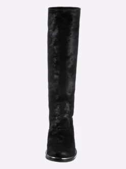Stiefel in Schlupfform mit Stretch-Einsatz