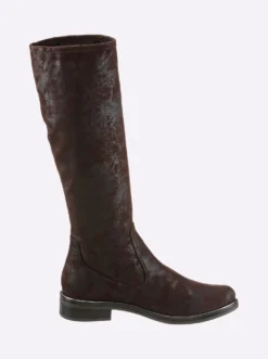 Stiefel in Schlupfform mit Stretch-Einsatz