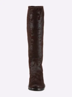 Stiefel in Schlupfform mit Stretch-Einsatz