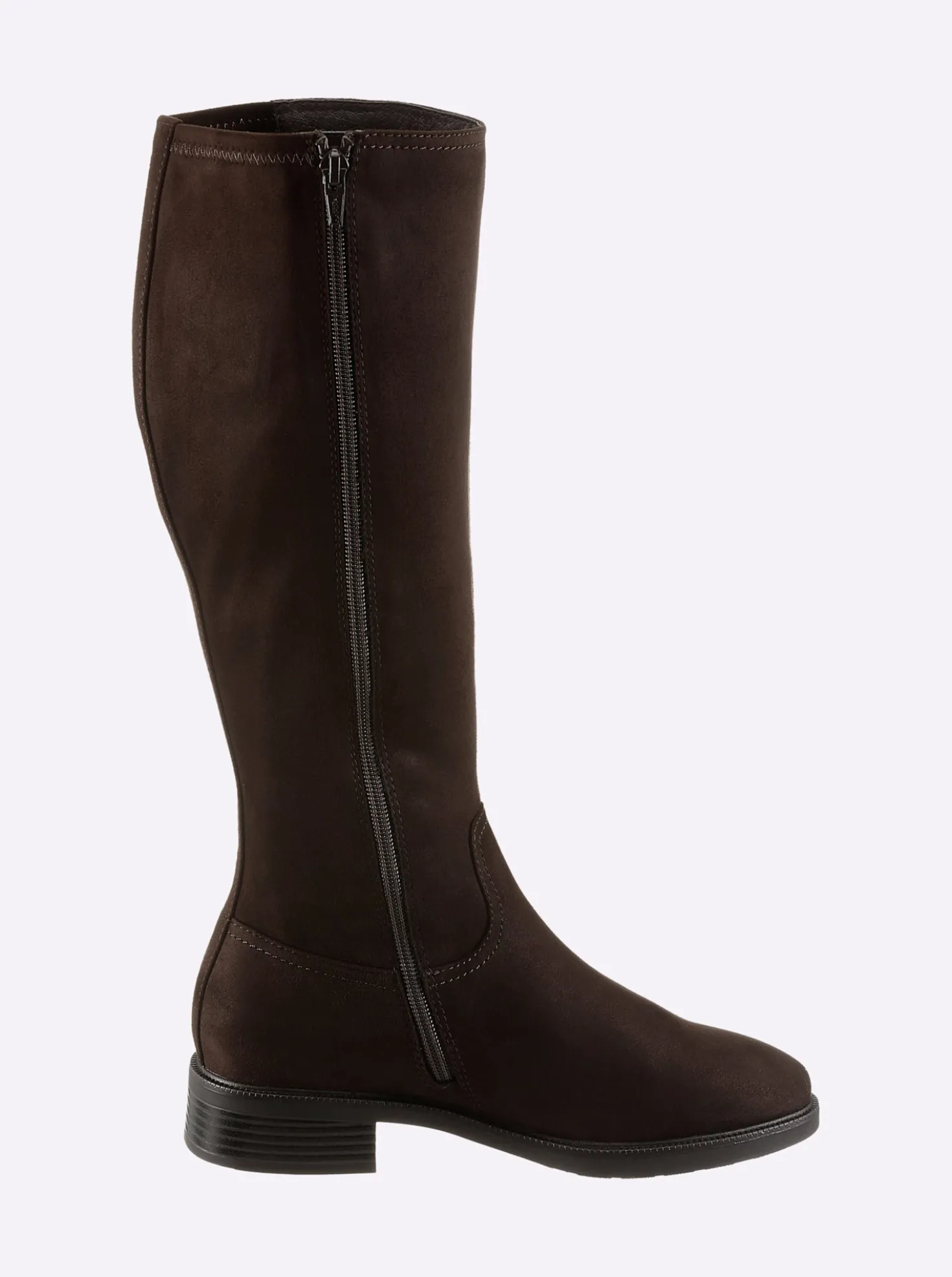 Stiefel mit Stretch-Einsatz