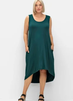 Strandkleid mit Vokuhila-Saum