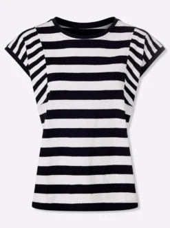 Streifenshirt aus Flammgarn