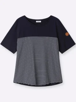 Streifenshirt im figurbetonten Schnitt