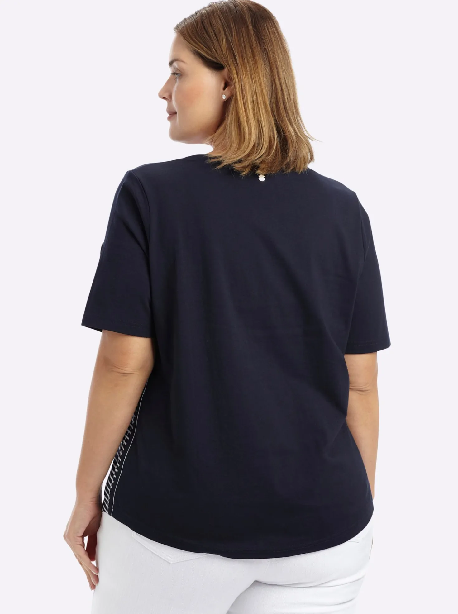 Streifenshirt im figurbetonten Schnitt