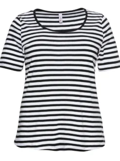 Streifenshirt mit Rundhalsausschnitt