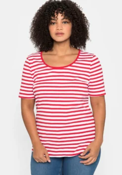 Streifenshirt mit Rundhalsausschnitt