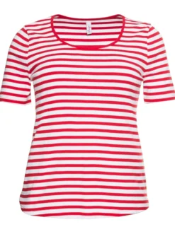 Streifenshirt mit Rundhalsausschnitt