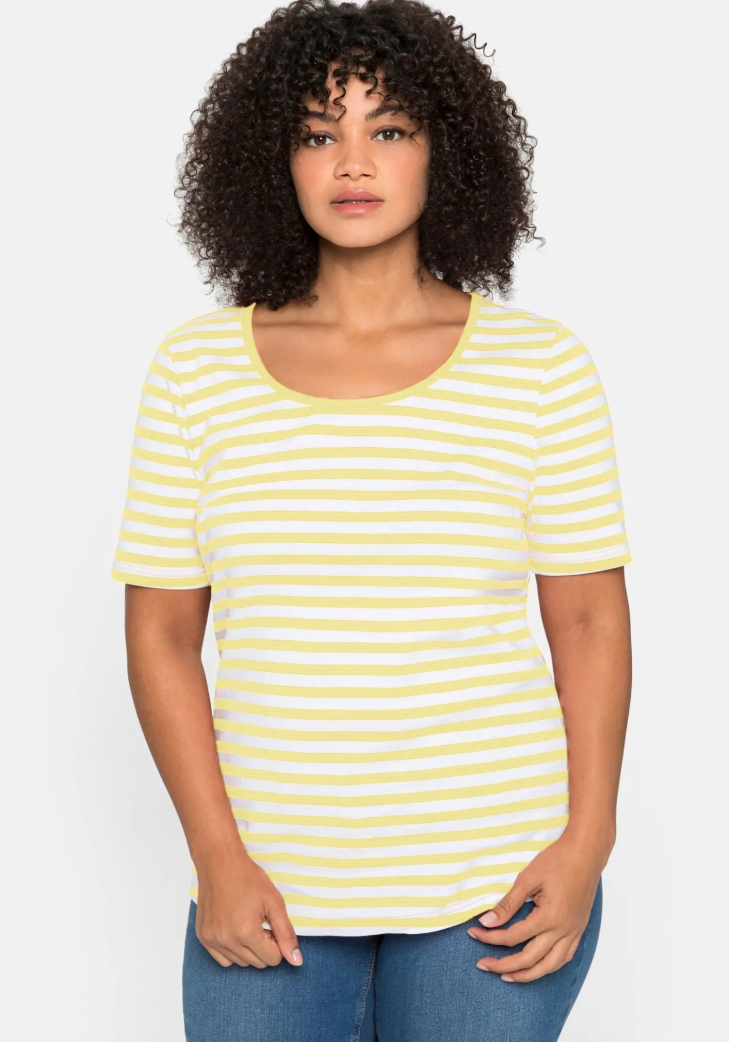 Streifenshirt mit Rundhalsausschnitt