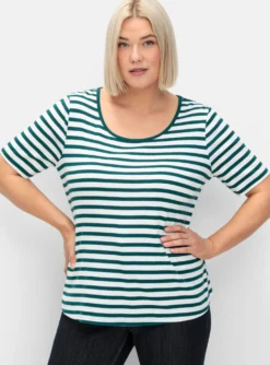 Streifenshirt mit Rundhalsausschnitt