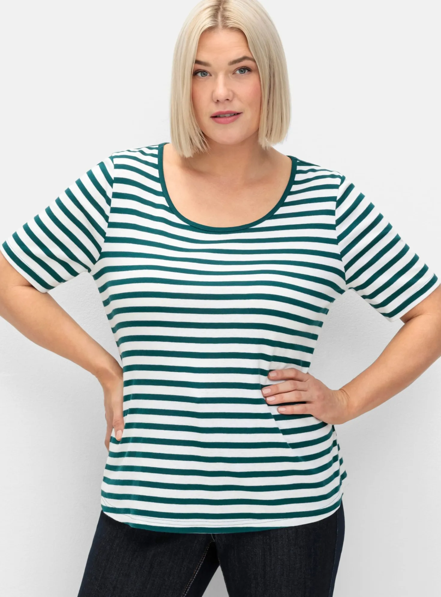 Streifenshirt mit Rundhalsausschnitt