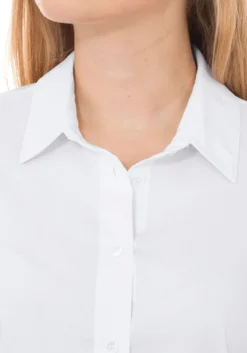 Stretchbluse mit kurzem Arm, leicht tailliert