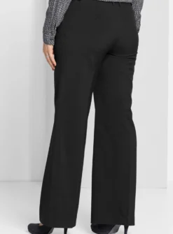 Stretch-Hose in weiter Form, mit Bügelfalte