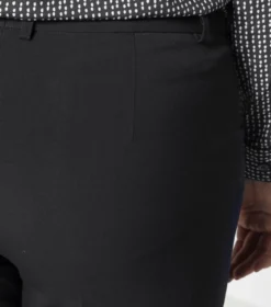 Stretch-Hose in weiter Form, mit Bügelfalte