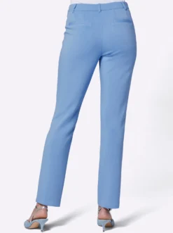 Stretch-Hose mit abgesteppter Biese vorne