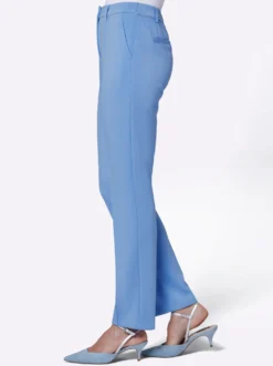 Stretch-Hose mit abgesteppter Biese vorne