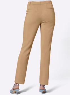 Stretch-Hose mit abgesteppter Biese vorne