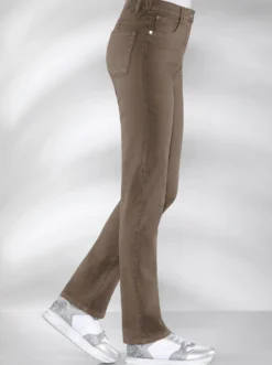 Stretch-Hose mit Nieten an den Taschen