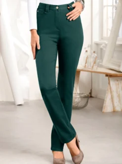 Stretch-Hose mit Nieten an den Taschen