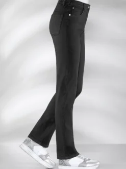 Stretch-Hose mit Nieten an den Taschen