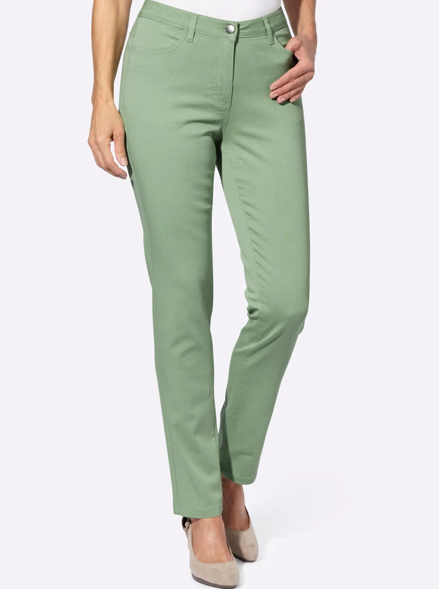 Stretch-Hose mit schmaler Beinweite