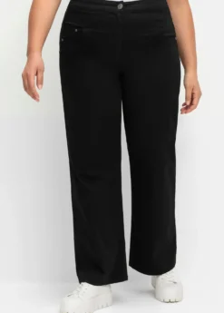 Stretch-Hose mit weitem Bein