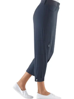 Stretch-Hose mit Zipper am Beinabschluss