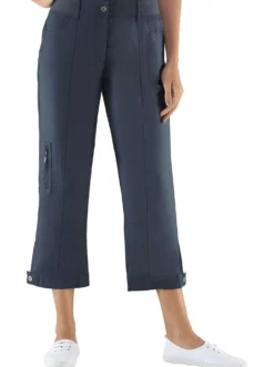 Stretch-Hose mit Zipper am Beinabschluss