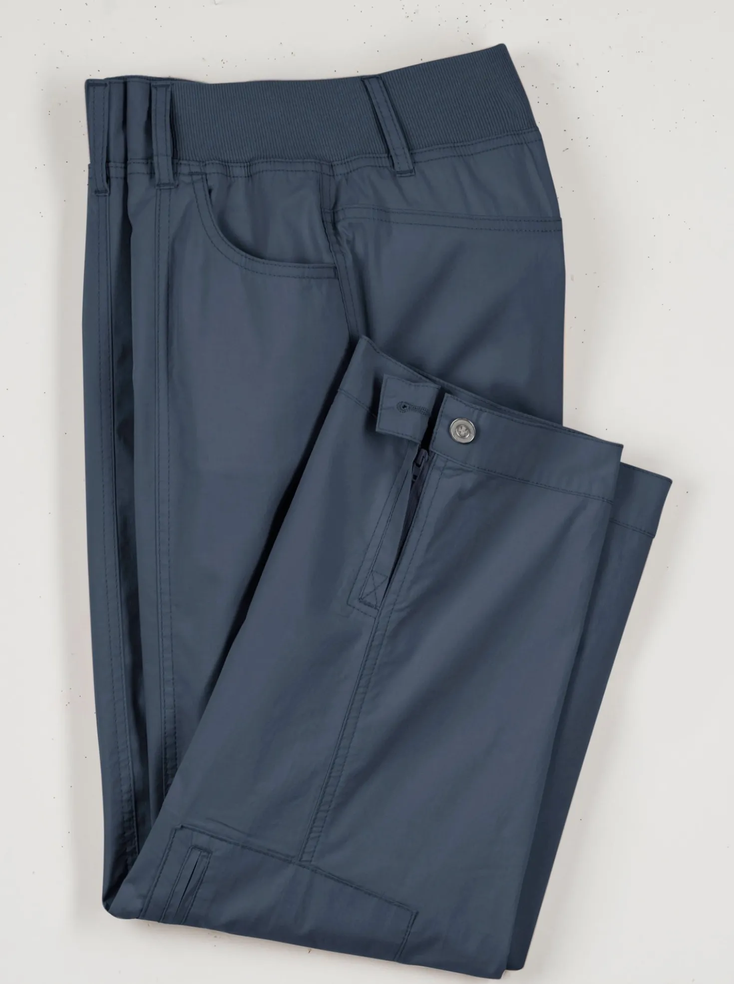 Stretch-Hose mit Zipper am Beinabschluss