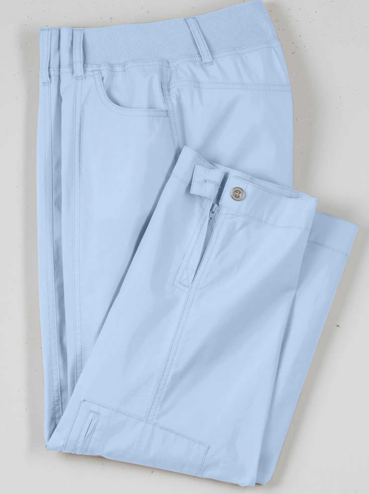 Stretch-Hose mit Zipper am Beinabschluss