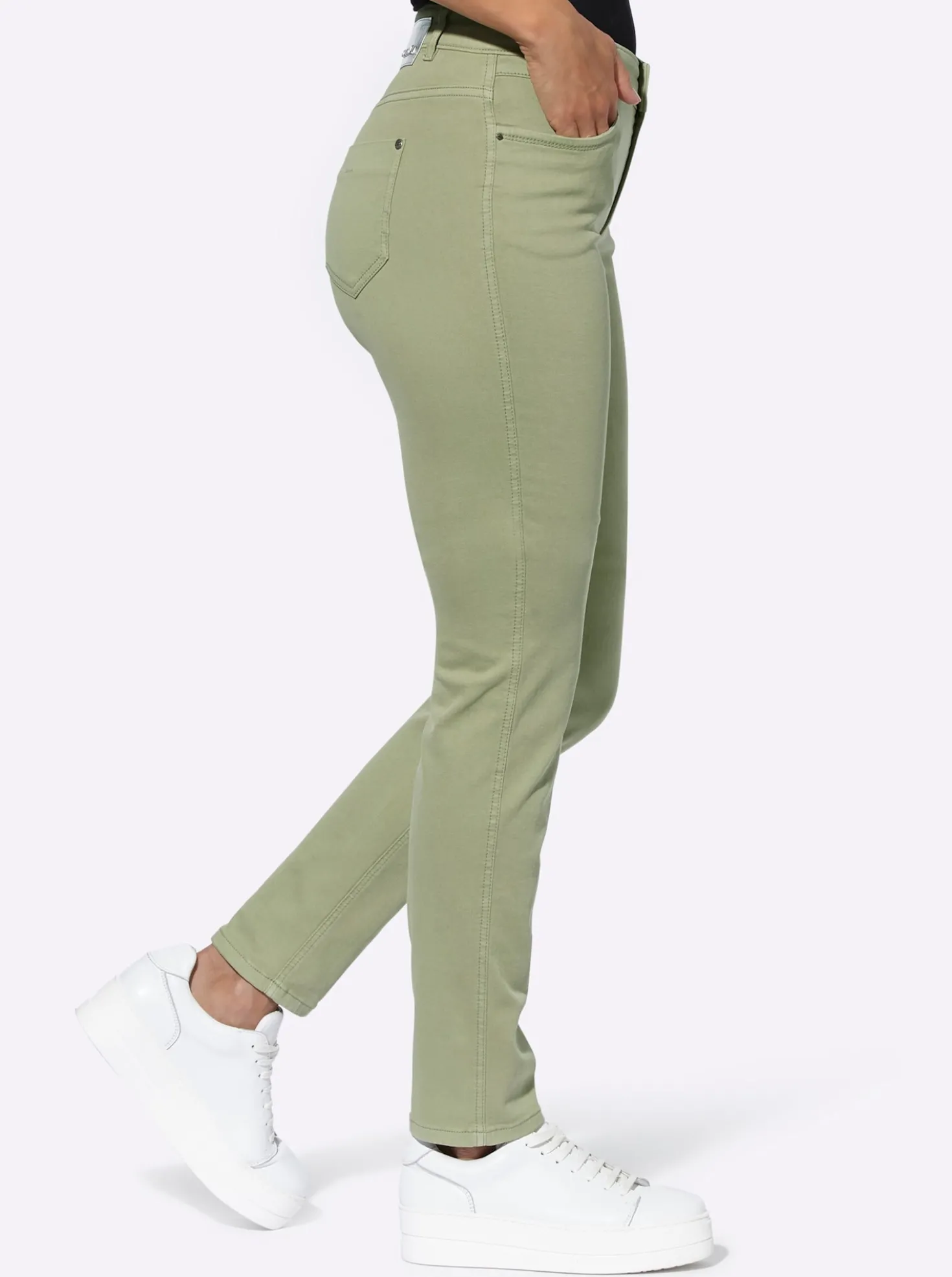 Stretch-Jeans in Röhren-Form