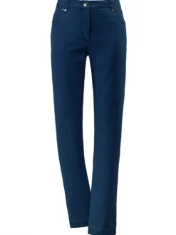 Stretch-Jeans mit Glitzersteinchen hinten