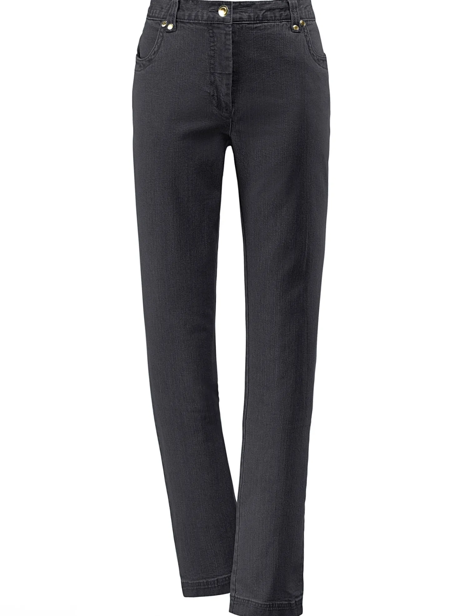 Stretch-Jeans mit Glitzersteinchen hinten
