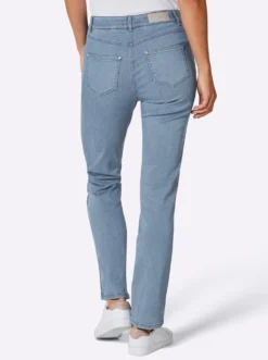 Stretch-Jeans mit seitlichen Biesen