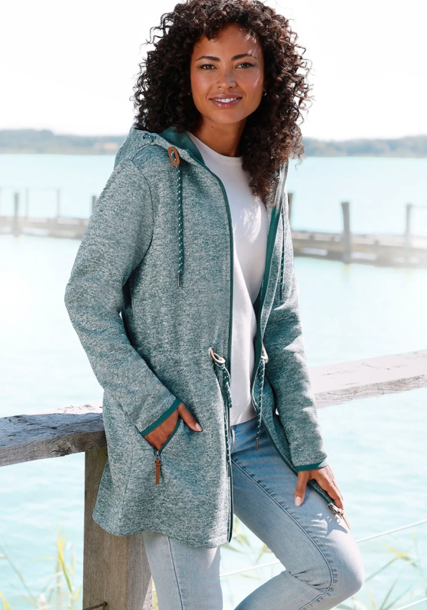 Strickfleecejacke