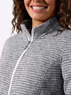 Strickfleecejacke mit Nahttaschen