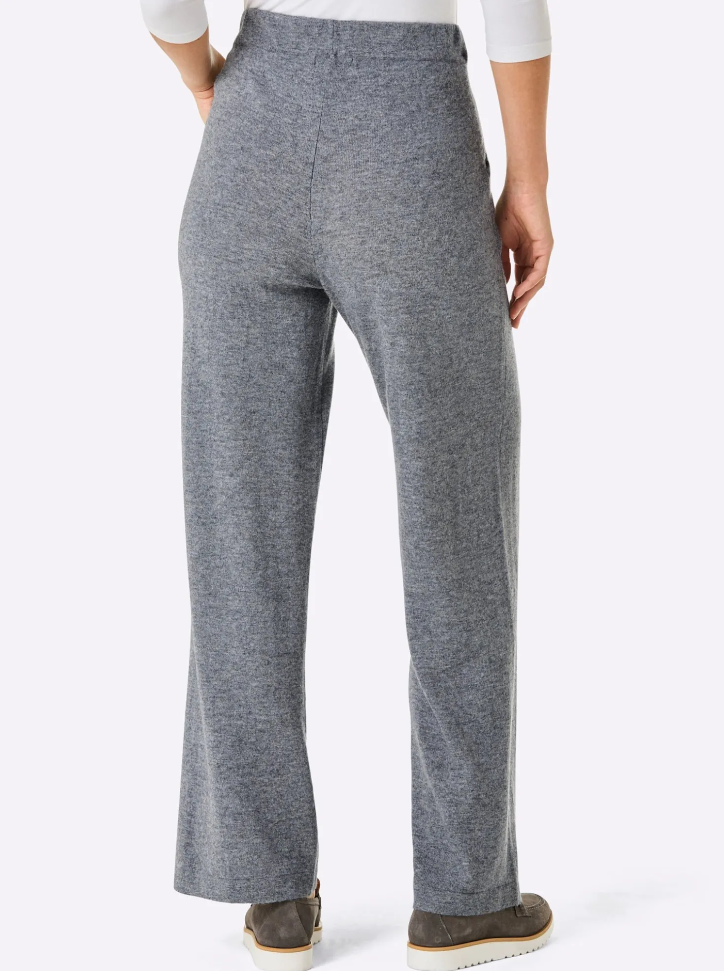 Strickhose mit 90% Schurwolle und 10% Kaschmir