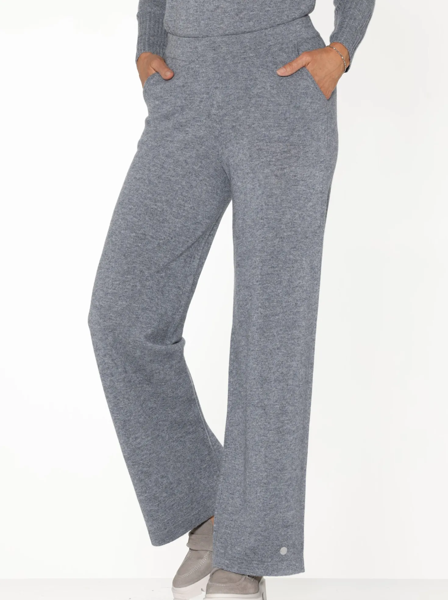 Strickhose mit 90% Schurwolle und 10% Kaschmir