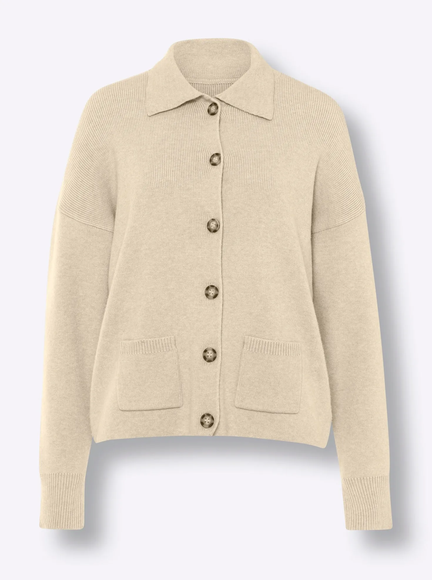 Strickjacke aus Flauschgarn