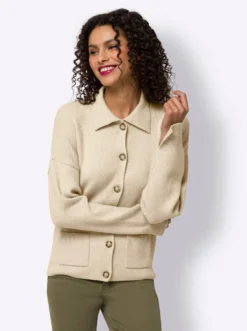 Strickjacke aus Flauschgarn