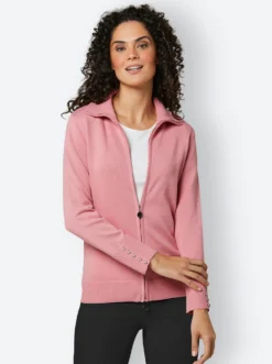 Strickjacke aus mercerisierter Baumwolle