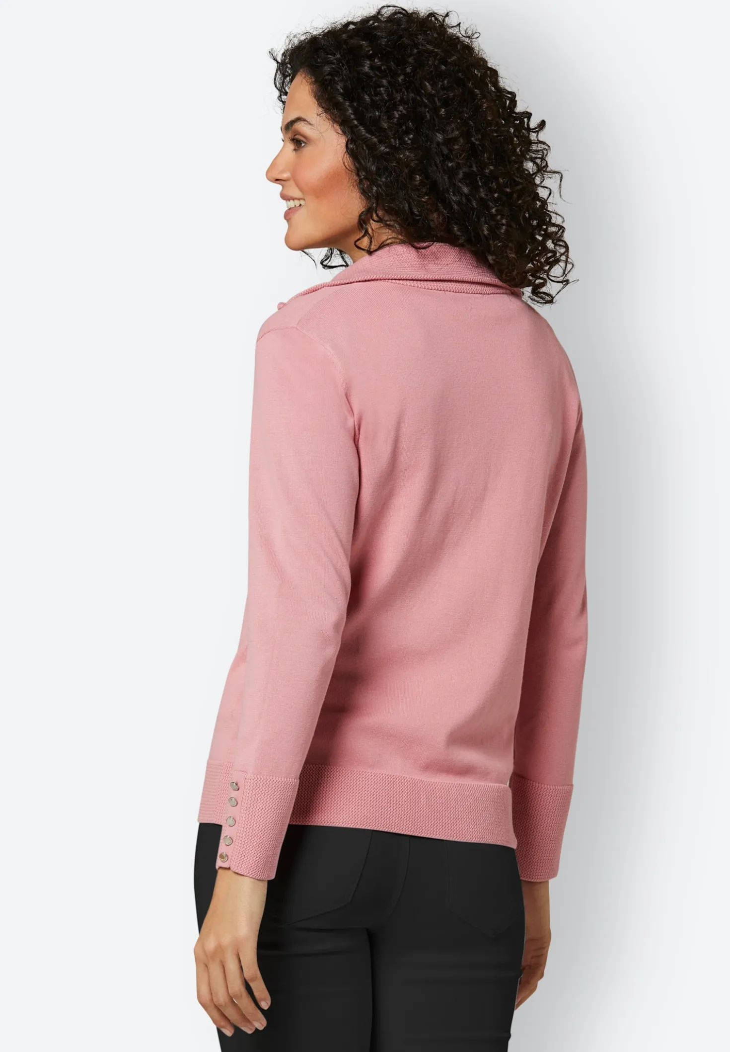 Strickjacke aus mercerisierter Baumwolle
