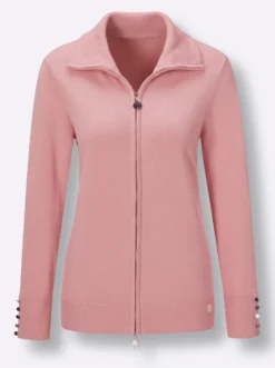Strickjacke aus mercerisierter Baumwolle