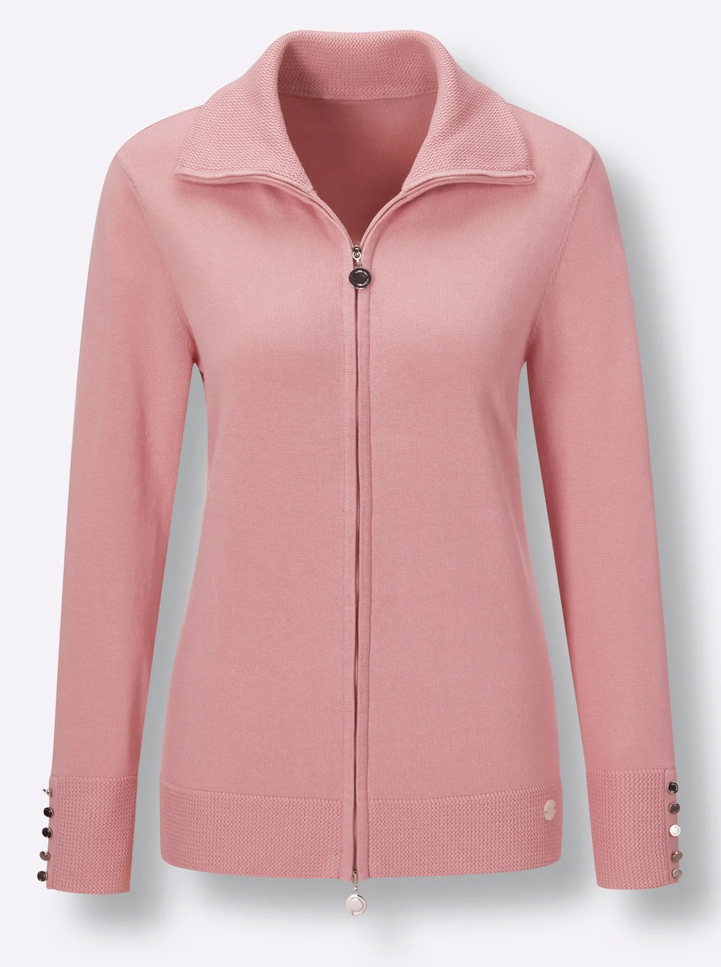 Strickjacke aus mercerisierter Baumwolle