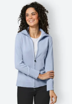 Strickjacke aus mercerisierter Baumwolle