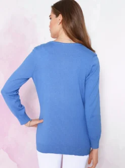 Strickjacke aus reiner Baumwolle