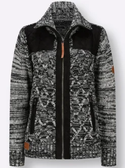 Strickjacke , hinten glatt gestrickt