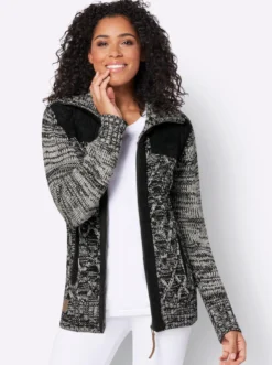 Strickjacke , hinten glatt gestrickt