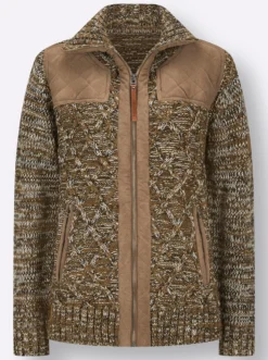 Strickjacke , hinten glatt gestrickt